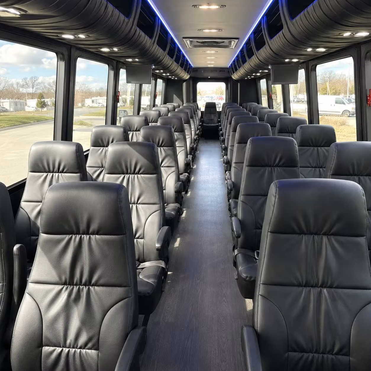 25 passenger minibus inside