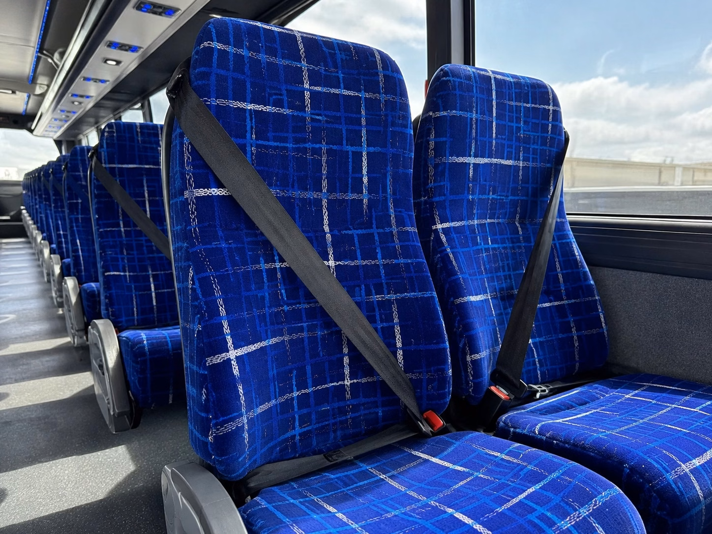 fayetteville charter bus interior