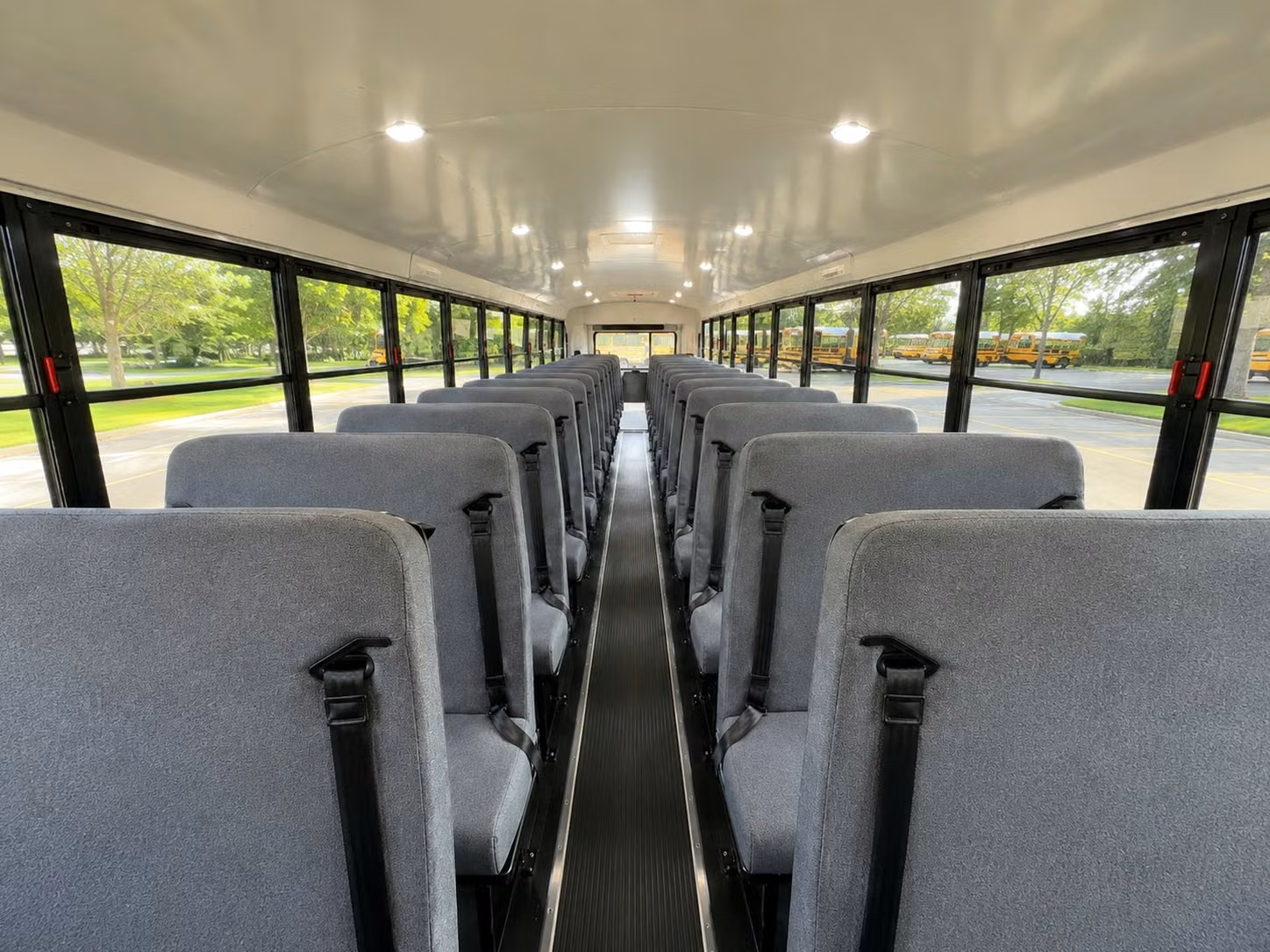 school bus inside